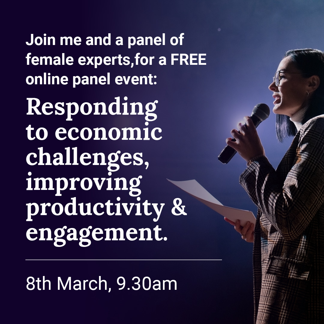 Our Lindsey Bell will be joining a panel of experts to discuss economic challenges, productivity and engagement in the workplace.